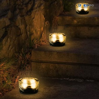 Vrtna svjetla od ledene kocke